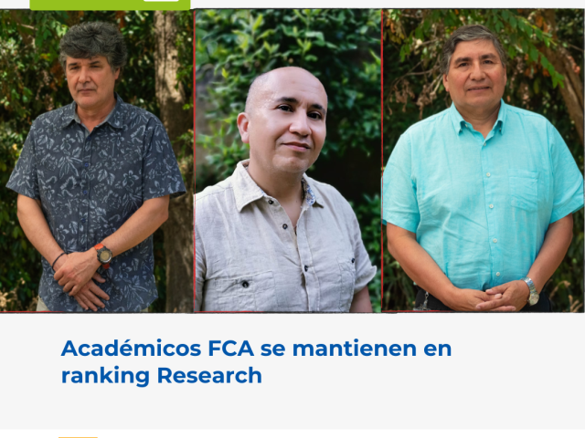 Académicos FCA se mantienen en ranking Research
