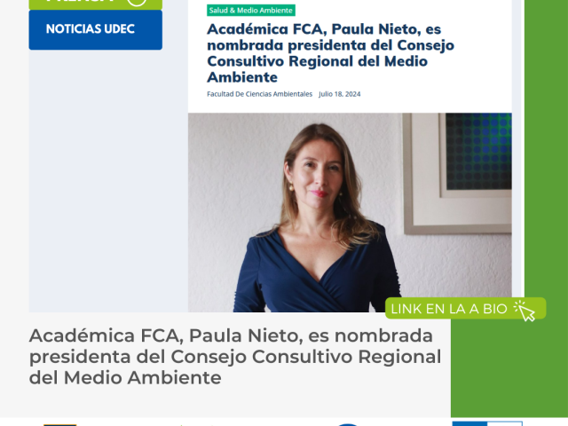 Académica FCA, Paula Nieto, es nombrada presidenta del Consejo Consultivo Regional del Medio Ambiente