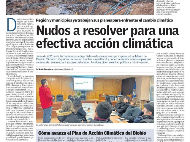 Nudos a resolver para una efectiva acción climática