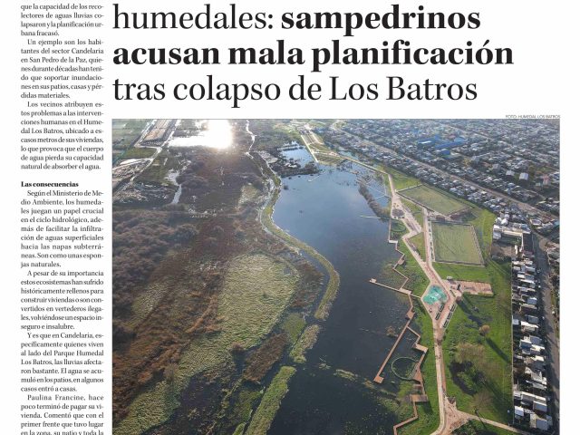 Urbanización sobre humedales: sampedrinos acusan mala planificación tras colapso de Los Batros