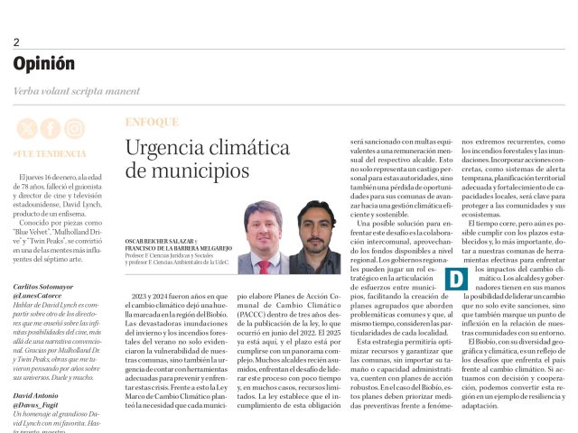 Opinión: Urgencia climática de municipios