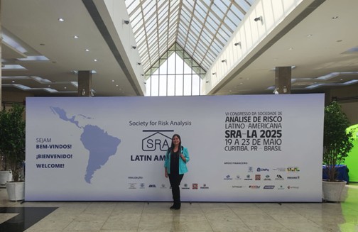 Estudiante DCA participó en el VI Congreso de la Sociedad Latinoamericana de Análisis de Riesgos – SRA-LA 2025