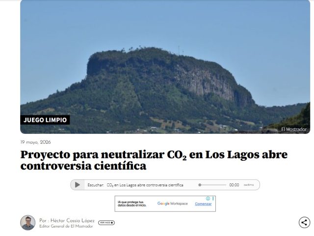 Proyecto para neutralizar CO₂ en Los Lagos abre controversia científica